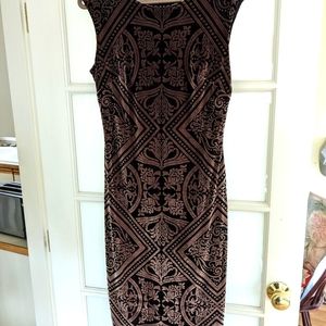 Brown and Black  embossed velvet Size 12 great for Holidays... discounted